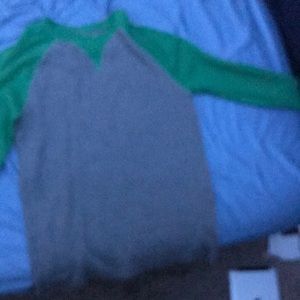 Green and grey long sleeve